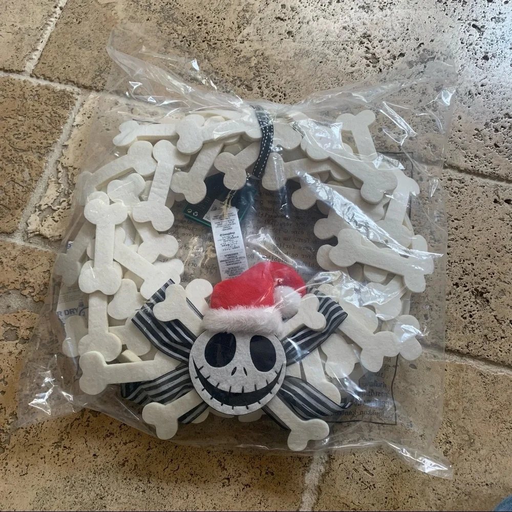 Jack Skellington Holiday Wreath – The Nightmare Before Christmas Felt
